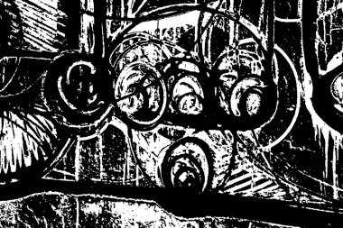 Soyut desenli arka plan. Resim siyah ve beyaz tonların efektini içerir.