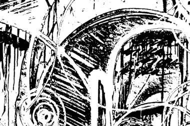 Soyut desenli arka plan. Resim siyah ve beyaz tonların efektini içerir.