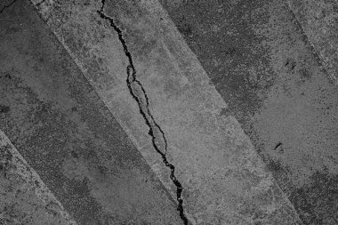 Soyut arkaplan. Monokrom dokusu. Görüntü, siyah ve beyaz tonun etkilerini de içeriyor. Kasılma ve kurutma efektleri çatlatır