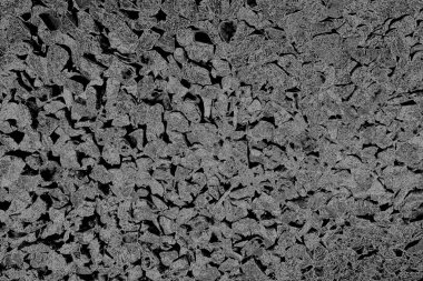 Soyut arkaplan. Monokrom dokusu. Görüntü, siyah ve beyaz tonun etkilerini de içeriyor. Kasılma ve kurutma efektleri çatlatır