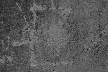 Soyut arkaplan. Monokrom dokusu. Görüntü, siyah ve beyaz tonun etkilerini de içeriyor. Kasılma ve kurutma efektleri çatlatır