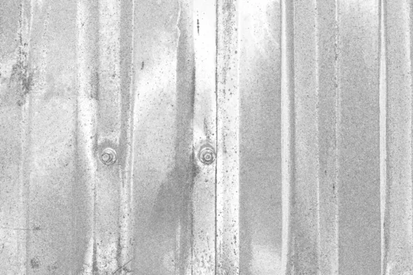 Гофрированный Металлический Лист Служит Оградой Просматривает Горизонтальные Вертикальные Полосы — стоковое фото