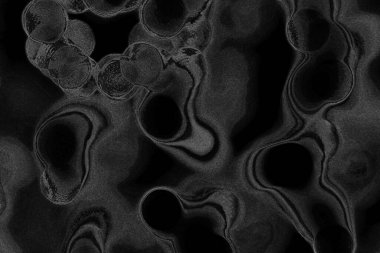 Çizik ve çatlaklarla dolu pis bir doku.