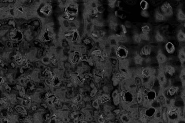 Çizik ve çatlaklarla dolu pis bir doku.