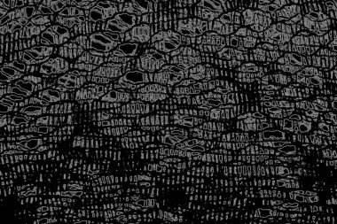 Çizik ve çatlaklarla dolu pis bir doku.