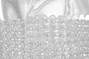 Çizik ve çatlaklarla bembeyaz bir doku.