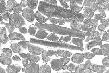 Ağaç kütükleri yığını. Tahta günlük kaydı dokusu arkaplanı