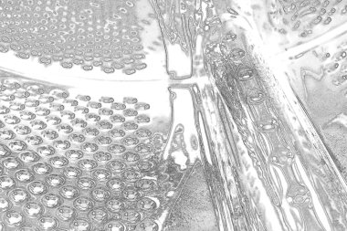 Çizik ve çatlaklarla bembeyaz bir doku.