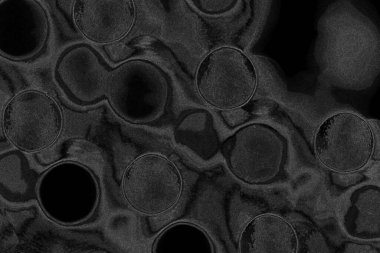 Çizik ve çatlaklarla dolu pis bir doku.