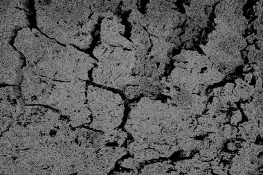 Çizik ve çatlaklarla dolu pis bir doku.