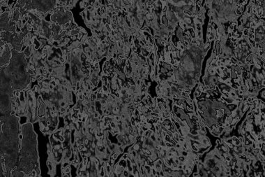 Çizik ve çatlaklarla dolu pis bir doku.