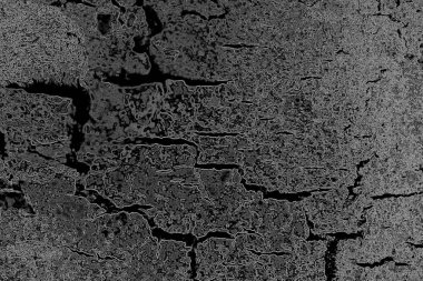 Çizik ve çatlaklarla dolu pis bir doku.