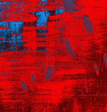 Soyut grungy desenli mavi ve kırmızı arkaplan