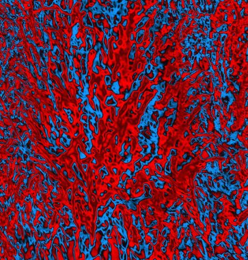 Soyut grungy desenli mavi ve kırmızı arkaplan