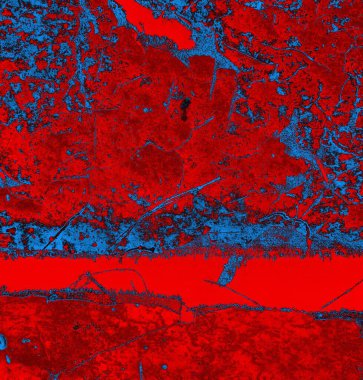 Soyut grungy desenli mavi ve kırmızı arkaplan