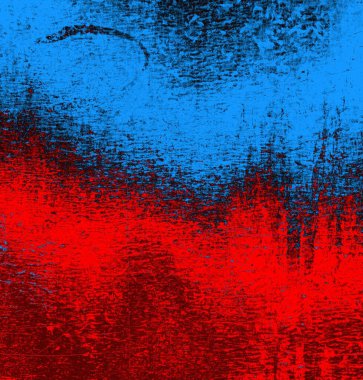 Soyut grungy desenli mavi ve kırmızı arkaplan