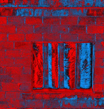 Soyut grungy desenli mavi ve kırmızı arkaplan