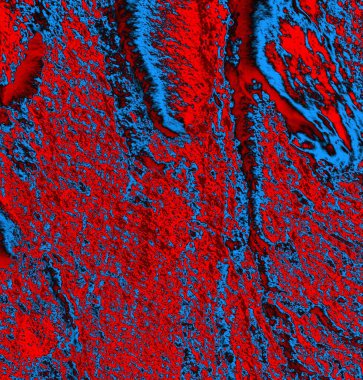 Soyut grungy desenli mavi ve kırmızı arkaplan