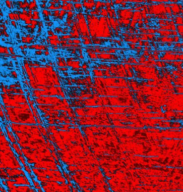 Soyut grungy desenli mavi ve kırmızı arkaplan