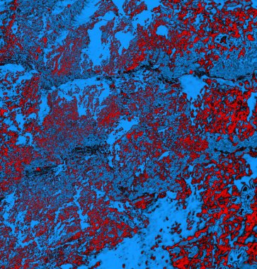 Soyut arkaplan, doku. Mavi ve kırmızı 