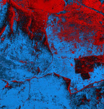 Soyut arkaplan, doku. Mavi ve kırmızı 