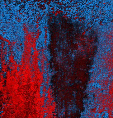 Soyut grungy desenli mavi ve kırmızı arkaplan