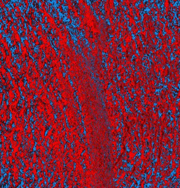 Soyut grungy desenli mavi ve kırmızı arkaplan