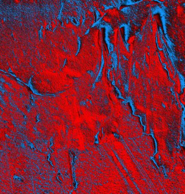 Soyut grungy desenli mavi ve kırmızı arkaplan