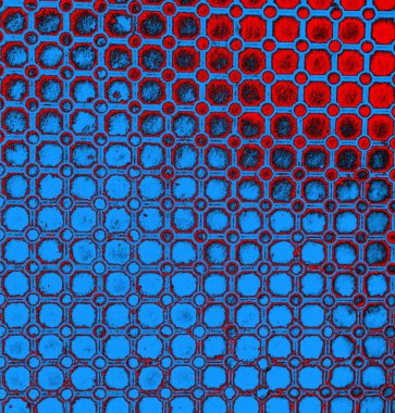 Soyut arkaplan, doku. Mavi ve kırmızı 