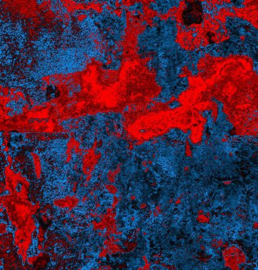 Soyut grungy desenli mavi ve kırmızı arkaplan