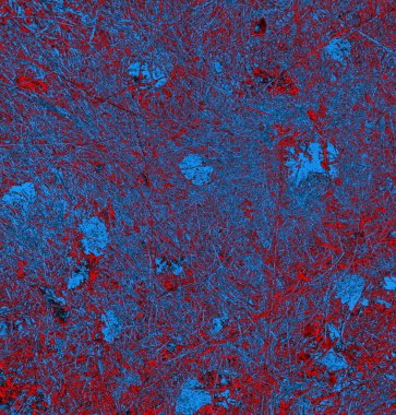 Soyut arkaplan, doku. Mavi ve kırmızı 