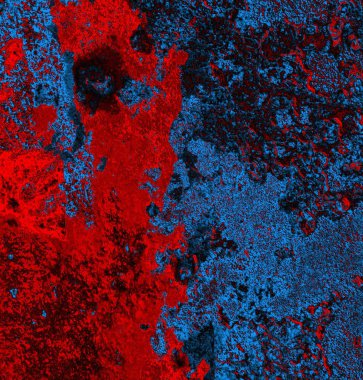 Soyut grungy desenli mavi ve kırmızı arkaplan