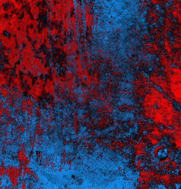 Soyut grungy desenli mavi ve kırmızı arkaplan