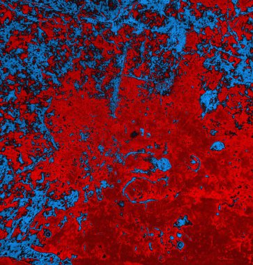 Soyut grungy desenli mavi ve kırmızı arkaplan