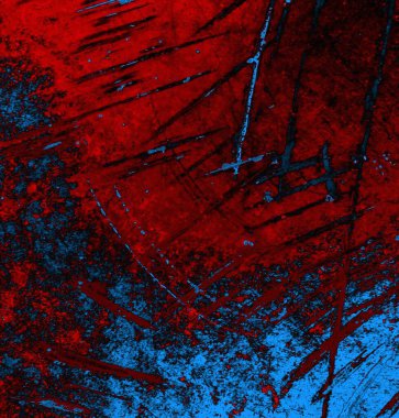 Soyut arkaplan, doku. Mavi ve kırmızı 