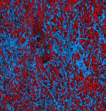 Soyut arkaplan, doku. Mavi ve kırmızı 