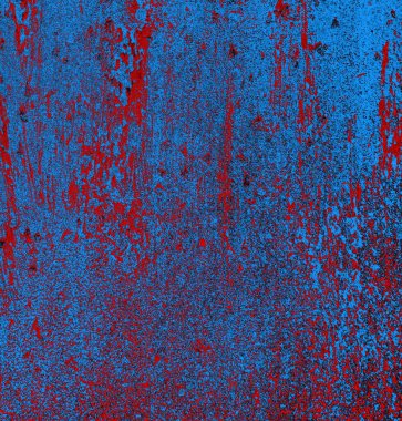 Soyut grungy desenli mavi ve kırmızı arkaplan