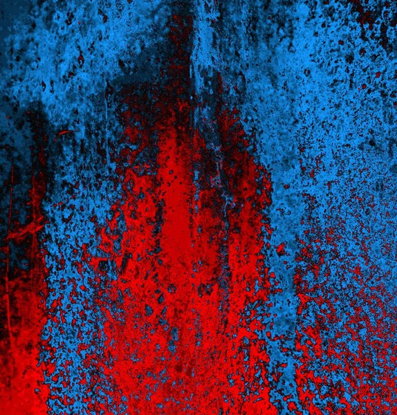 Abstrait Grungy Texturé Fond Bleu Rouge — Photo