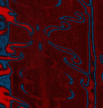 Soyut arkaplan. Resim kırmızı, mavi ve siyah bir tonu içerir.