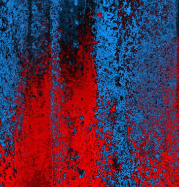 Soyut grungy desenli mavi ve kırmızı arkaplan