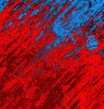 Soyut grungy desenli mavi ve kırmızı arkaplan