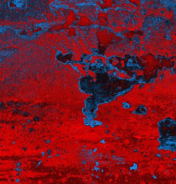 Soyut arkaplan. Resim kırmızı, mavi ve siyah bir tonu içerir.