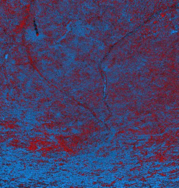 Soyut arkaplan, doku. Mavi ve kırmızı 