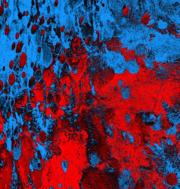 Soyut arkaplan. Resim kırmızı, mavi ve siyah bir tonu içerir.