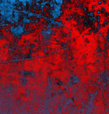 Soyut grungy desenli mavi ve kırmızı arkaplan