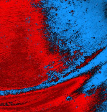 Soyut grungy desenli mavi ve kırmızı arkaplan