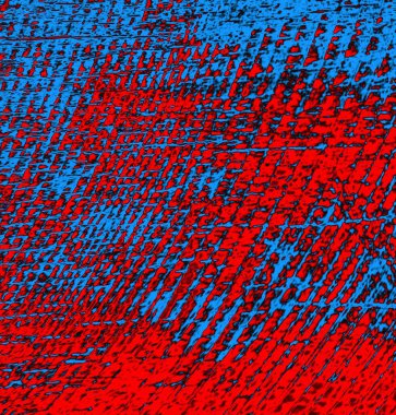 Soyut arkaplan. Resim kırmızı, mavi ve siyah bir tonu içerir.