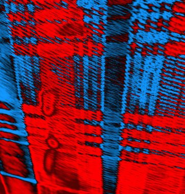 Soyut grungy desenli mavi ve kırmızı arkaplan