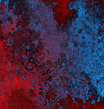 Soyut grungy desenli mavi ve kırmızı arkaplan