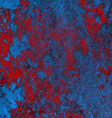 Soyut grungy desenli mavi ve kırmızı arkaplan